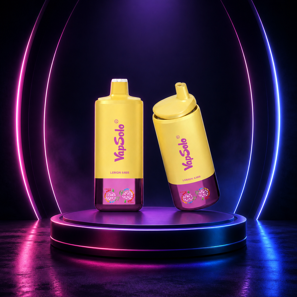 VapSolo Triple Pro 60K vape descartável com 60000 puffs e sabores de vape frutados