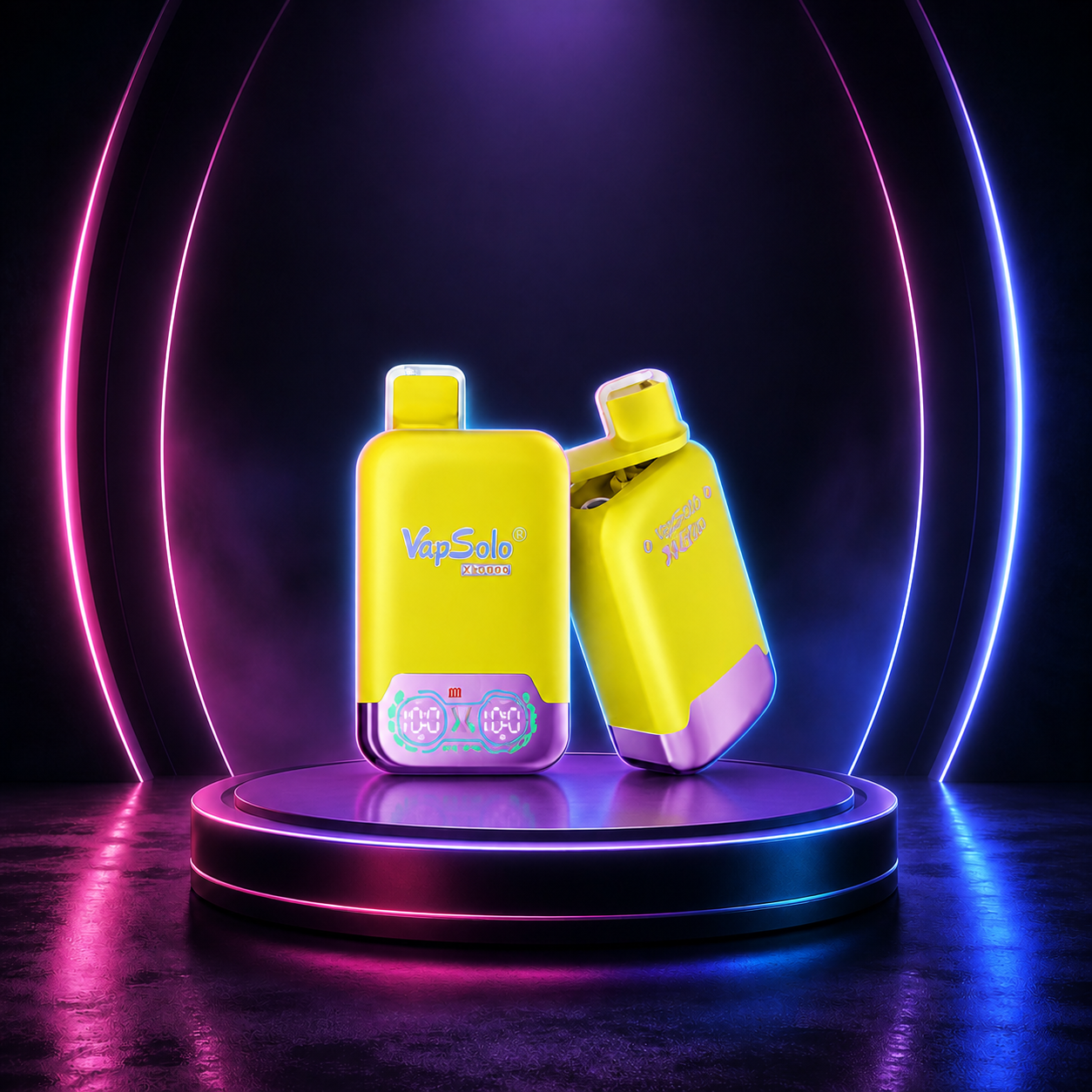 VapSolo Twins 20K Strawberry Banana Fizzy Cherry vape descartável com 20000 puffs